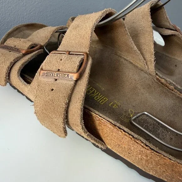 BIRKENSTOCK suede arizona sandals size 41 US 10-10.5 regular width - Picture 7 of 11